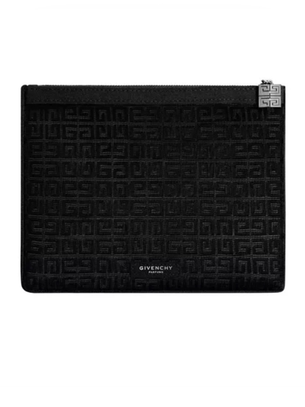 Authentic Givenchy Parfums Mesh Black Embossed Logo makeup cosmetic bag